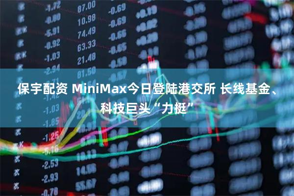 保宇配资 MiniMax今日登陆港交所 长线基金、科技巨头“力挺”